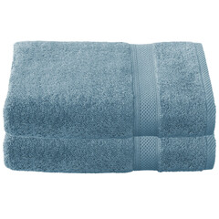 De Witte Lietaer Badhanddoek Stephanie Arctic - Set 2 stuks - 70 x 140 cm - Blauw - Katoen