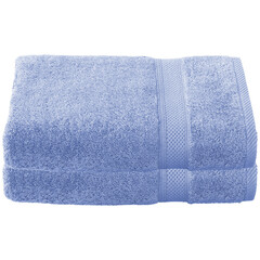 De Witte Lietaer Badhanddoek Stephanie Sky Blue - Set 2 stuks - 70 x 140 cm - Blauw - Katoen