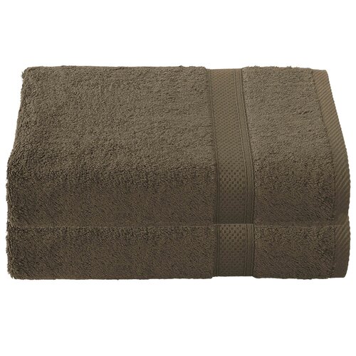 De Witte Lietaer Badhanddoek Stephanie Falcon - Set 2 stuks - 70 x 140 cm - Bruin - Katoen