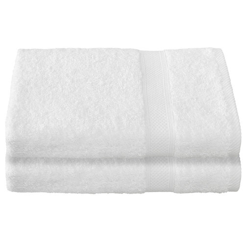 De Witte Lietaer Badhanddoek Stephanie White - Set 2 stuks - 70 x 140 cm - Wit - Katoen