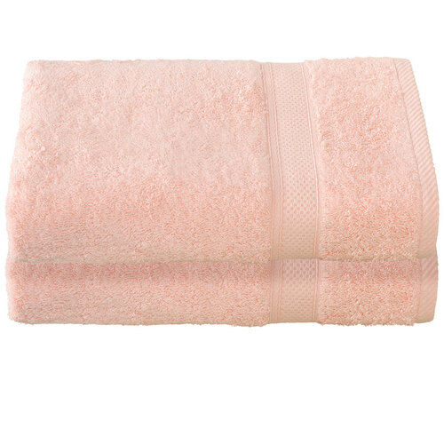 De Witte Lietaer Badhanddoek Stephanie Almond Blossom - Set 2 stuks - 70 x 140 cm - Roze - Katoen