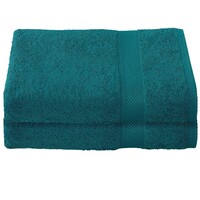 De Witte Lietaer Badhanddoek Stephanie Lake Green - Set 2 stuks - 70 x 140 cm - Groen - Katoen