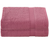 De Witte Lietaer Badhanddoek Stephanie Carmine - Set 2 stuks - 70 x 140 cm - Roze - Katoen
