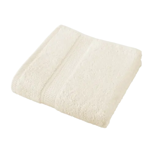 De Witte Lietaer Handdoek Stephanie Cream - Set 2 stuks - 50 x 100 cm - Creme - Katoen