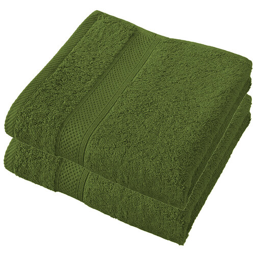 De Witte Lietaer Handdoek Stephanie Cactus - Set 2 stuks - 50 x 100 cm - Groen - Katoen