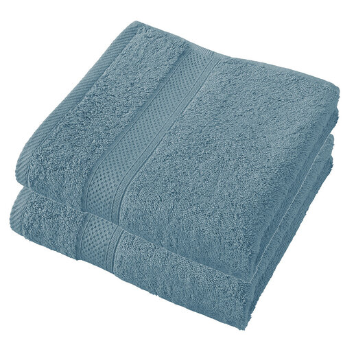 De Witte Lietaer Handdoek Stephanie Arctic - Set 2 stuks - 50 x 100 cm - Blauw - Katoen