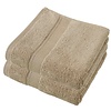 De Witte Lietaer Handdoek Stephanie Falcon - Set 2 stuks - 50 x 100 cm - Bruin - Katoen