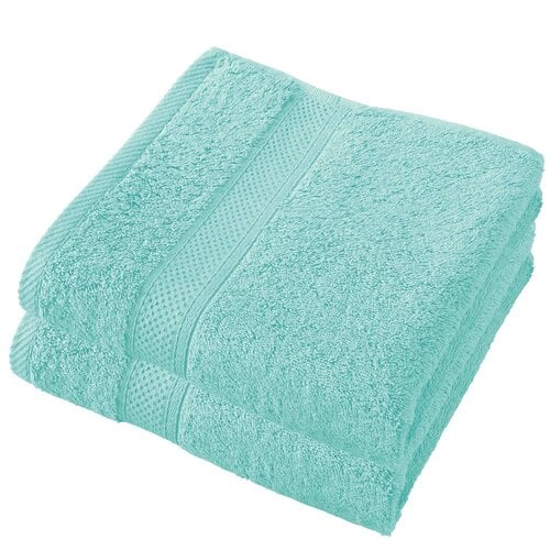 De Witte Lietaer Handdoek Stephanie Plume - Set 2 stuks - 50 x 100 cm - Groen - Katoen