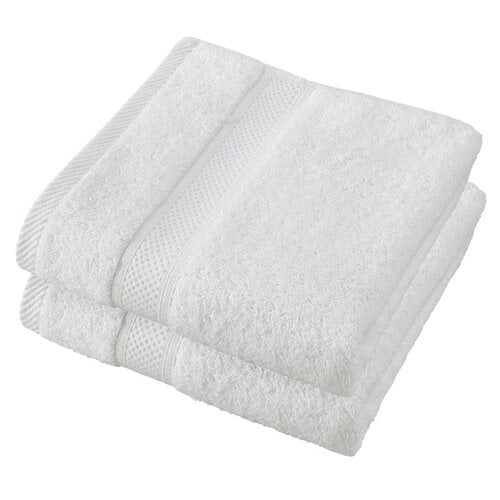 De Witte Lietaer Handdoek Stephanie White - Set 2 stuks - 50 x 100 cm - Wit - Katoen