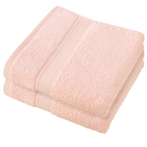 De Witte Lietaer Handdoek Stephanie Almond Blossom - Set 2 stuks - 50 x 100 cm - Roze - Katoen