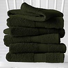 De Witte Lietaer Handdoeken Helene Khaki - 50 x 100 cm - 6 stuks - Groen - Katoen