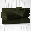 De Witte Lietaer Badhanddoek Helene Khaki - Set 3 stuks - 70 x 140 cm - Groen - Katoen