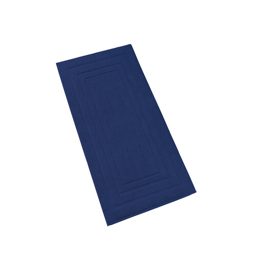 De Witte Lietaer Badmat Pacifique Blue Indigo - 70 x 120 cm - Blauw - Katoen