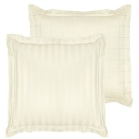De Witte Lietaer Kussensloop Zygo Ivory - 63 x 63 cm - Wit - Katoen Satijn