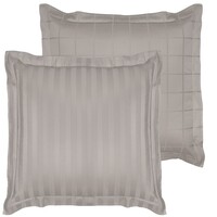 De Witte Lietaer Kussensloop Zygo Atmosphere - 63 x 63 cm - Grijs - Katoen Satijn