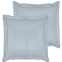 De Witte Lietaer Kussensloop Zygo Ice Blue - 63 x 63 cm - Blauw - Katoen Satijn