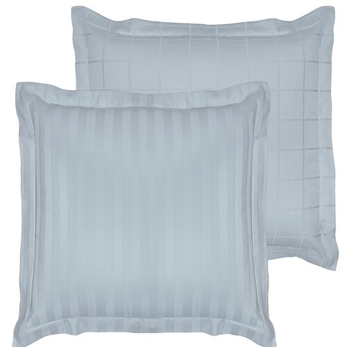 De Witte Lietaer Kussensloop Zygo Ice Blue - 63 x 63 cm - Blauw - Katoen Satijn