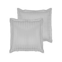 De Witte Lietaer Kussensloop Zygo Silver - 60 x 70 cm - Grijs - Katoen Satijn