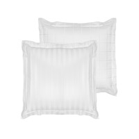 De Witte Lietaer Kussensloop Zygo White - 60 x 70 cm - Wit - Katoen Satijn