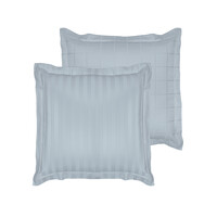 De Witte Lietaer Kussensloop Zygo Ice Blue - 50 x 70 cm - Blauw - Katoen Satijn