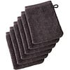 De Witte Lietaer Washandjes Imagine Fudge Brown - 16.5 x 22 cm - 6 stuks - Bruin - Katoen