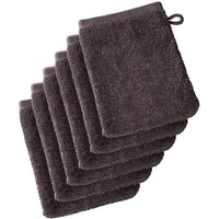 De Witte Lietaer Washandjes Imagine Fudge Brown - 16.5 x 22 cm - 6 stuks - Bruin - Katoen