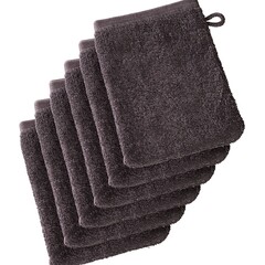 De Witte Lietaer Washandjes Imagine Fudge Brown - 16.5 x 22 cm - 6 stuks - Bruin - Katoen