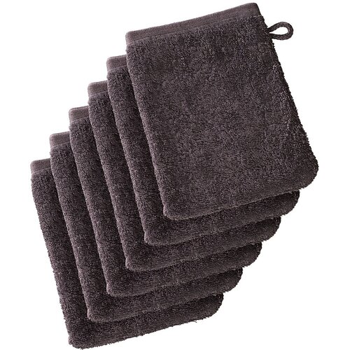 De Witte Lietaer Washandjes Imagine Fudge Brown - 16.5 x 22 cm - 6 stuks - Bruin - Katoen