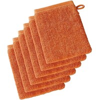 De Witte Lietaer Washandjes Imagine Dusty Orange - 16.5 x 22 cm - 6 stuks - Oranje - Katoen
