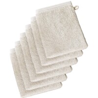 De Witte Lietaer Washandjes Imagine Birch Beige - 16.5 x 22 cm - 6 stuks - Beige - Katoen