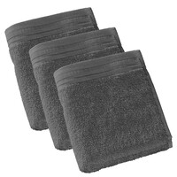 De Witte Lietaer Gastendoekjes Imagine Anthracite - set 3 stuks - 30 x 50 cm - Zwart - Katoen