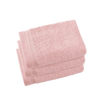 De Witte Lietaer Gastendoekjes Contessa Pearl Pink- set 3 stuks - 40 x 60 cm - Roze - Katoen