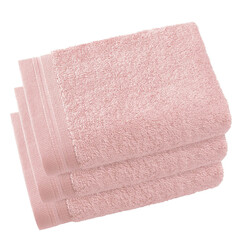 De Witte Lietaer Gastendoekjes Contessa Pearl Pink- set 3 stuks - 40 x 60 cm - Roze - Katoen