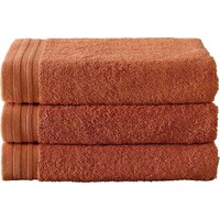 De Witte Lietaer Handdoek Imagine Dusty Orange - 50 x 100 cm - 3 stuks - Oranje - Katoen