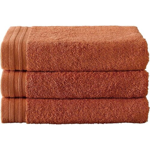 De Witte Lietaer Handdoek Imagine Dusty Orange - 50 x 100 cm - 3 stuks - Oranje - Katoen