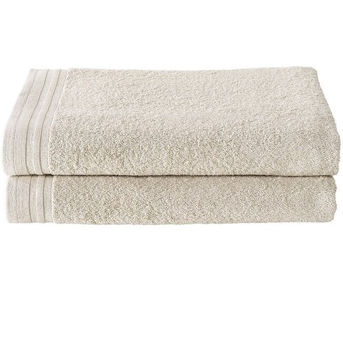 De Witte Lietaer Douchelaken Imagine Birch Beige - 70 x 140 cm - 2 stuks - Beige - Katoen