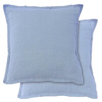 Matt & Rose Set Kussenslopen Blue Orage - (2x) 65 x 65 cm - 100% Linnen