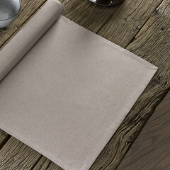 De Witte Lietaer Tafelloper Sonora - Bruin - 50 x 160 cm - 100% Katoen