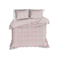 Moodit Dekbedovertrek Odil Rhombus Ruby Red - Rood - Katoen