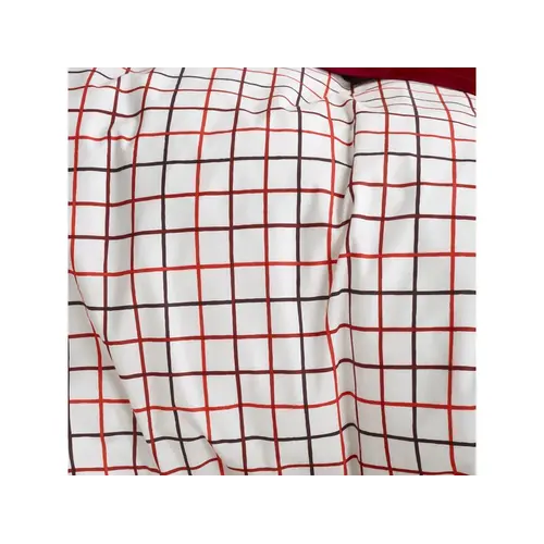 Moodit Dekbedovertrek Odil Rhombus Ruby Red - Rood - Katoen