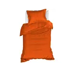 De Witte Lietaer Dekbedovertrek Zygo Gold Flame - Oranje - Katoen Satijn