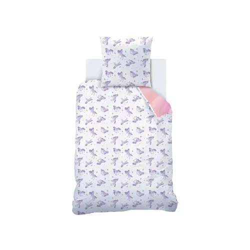 Unicorn Academy Dekbedovertrek Stars - 140 x 200 + 63 x 63 cm - Katoen