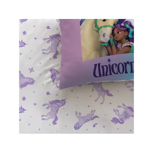 Unicorn Academy Dekbedovertrek Stars - 140 x 200 + 63 x 63 cm - Katoen