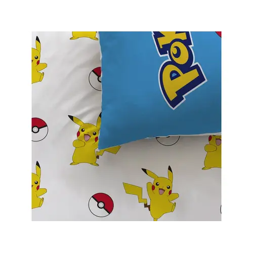 Pokemon Dekbedovertrek Pokeball - 140 x 200 + 63 x 63 cm - Katoen