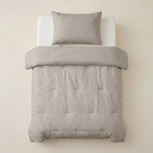 Sleeptime Lazy Dekbed Rafa Taupe + kussensloop/kussenslopen