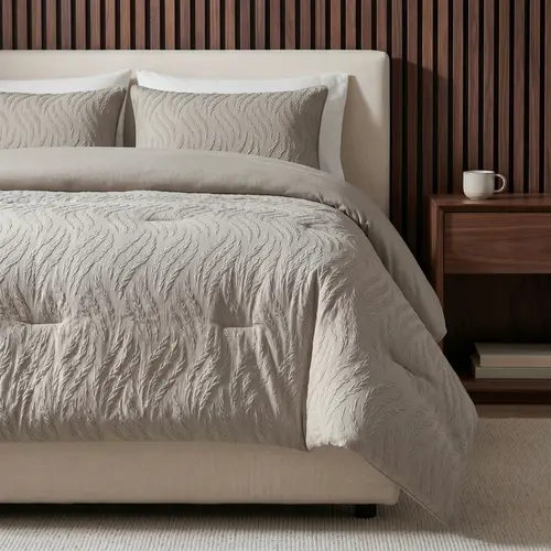 Sleeptime Lazy Dekbed Rafa Taupe + kussensloop/kussenslopen