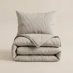 Sleeptime Lazy Dekbed Rafa Taupe + kussensloop/kussenslopen