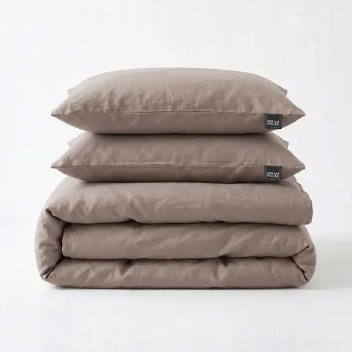 Dreamhouse Dekbedovertrek Stone Washed Taupe