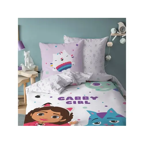 Gabby's poppenhuis Dekbedovertrek Funny - 140 x 200 + 63 x 63 cm - Katoen