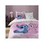 Disney Lilo & Stitch Dekbedovertrek Bisous 240 x 220 cm + 2 x 63 x 63 cm - Katoen